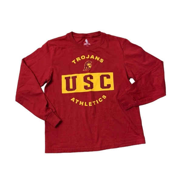 USC | University of Southern California Trojan USC Fight On Shirt Boys Size M - Picture 3 of 7